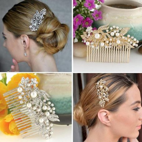 Floral Wedding Hair Comb - Image 2
