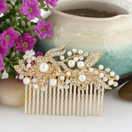 Floral Wedding Hair Comb - Image 5