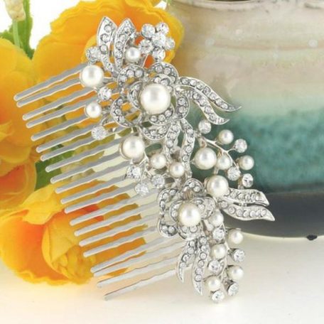 Floral Wedding Hair Comb - Image 6