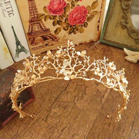 Gold Flower Tiara
