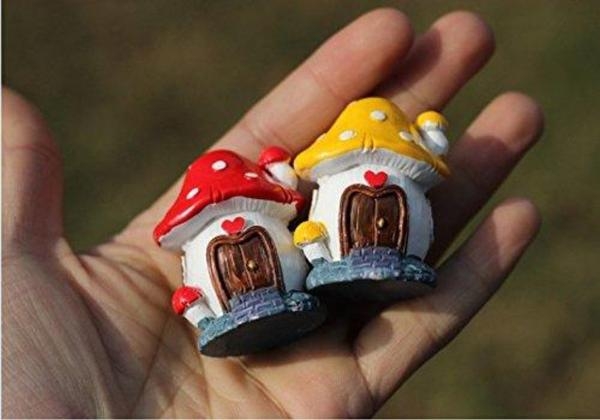 Miniature Red Mushroom Fairy House - Image 2
