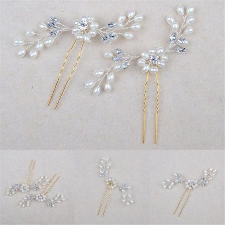 Artificial Pearl Flower Hairpin - Image 2