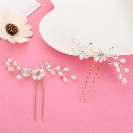 Artificial Pearl Flower Hairpin - Image 3