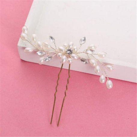 Artificial Pearl Flower Hairpin - Image 5