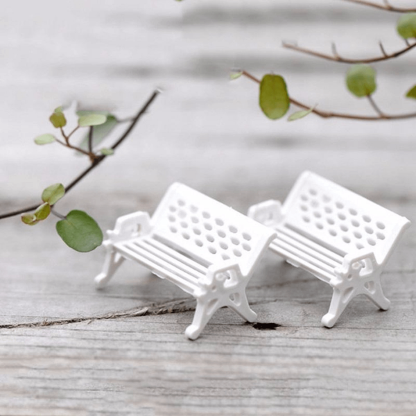 2 Miniature Chairs for Fairy Garden / Terrarium