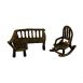 Corner bench figurine