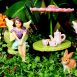 Fairy Figurine Set with Furniture & Tea Set 2