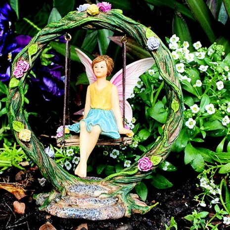 Fairy Garden Harp and Swing Set 3
