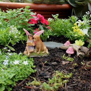 Fairy Sofia and Dog – Fairy Figurine